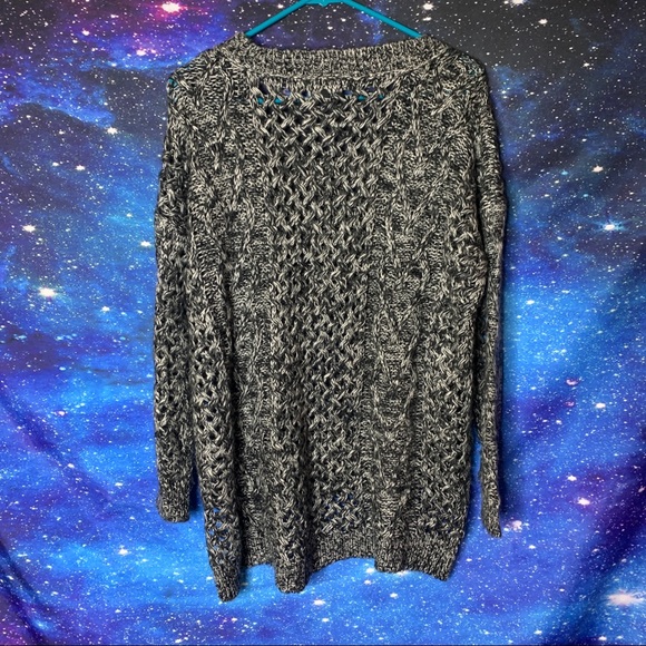 Foreign Exchange- Oversized Sheer Knit Sweater S - Picture 4 of 10